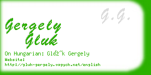 gergely gluk business card